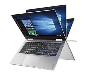 Lenovo Yoga convertible (multipurpose) laptop is known for its strong build and stylish looks.
