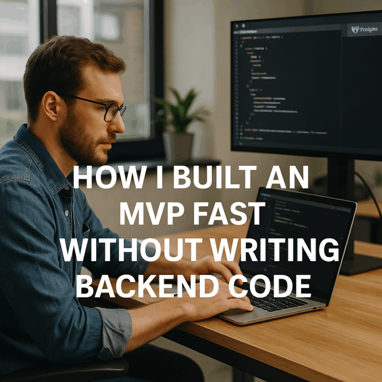 How I built an MVP fast with almost no backend code